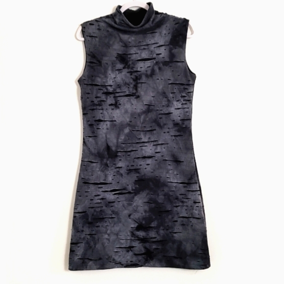 Kay Oss Knit Mock Turtle Neck/ Sleeveless Midi Dress/Size M - Picture 2 of 10